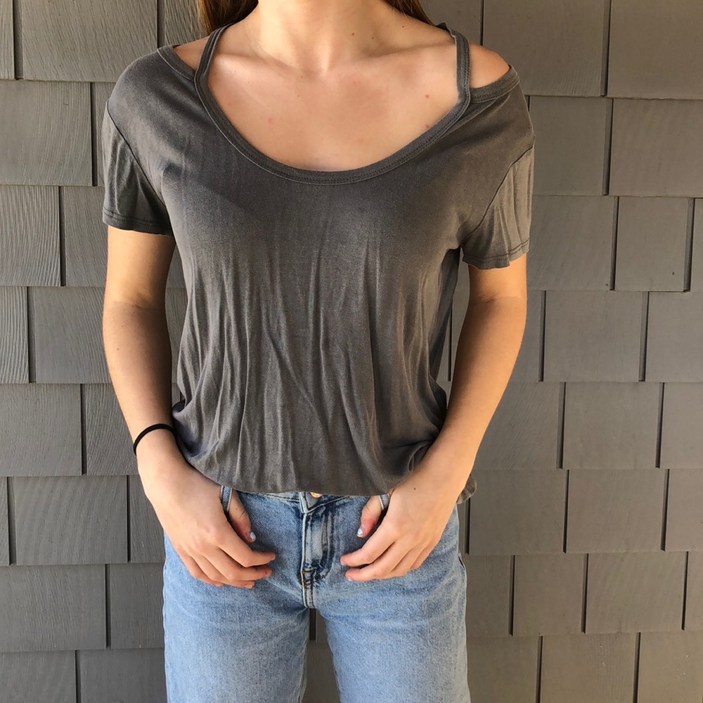 Off the shoulder top with two straps!